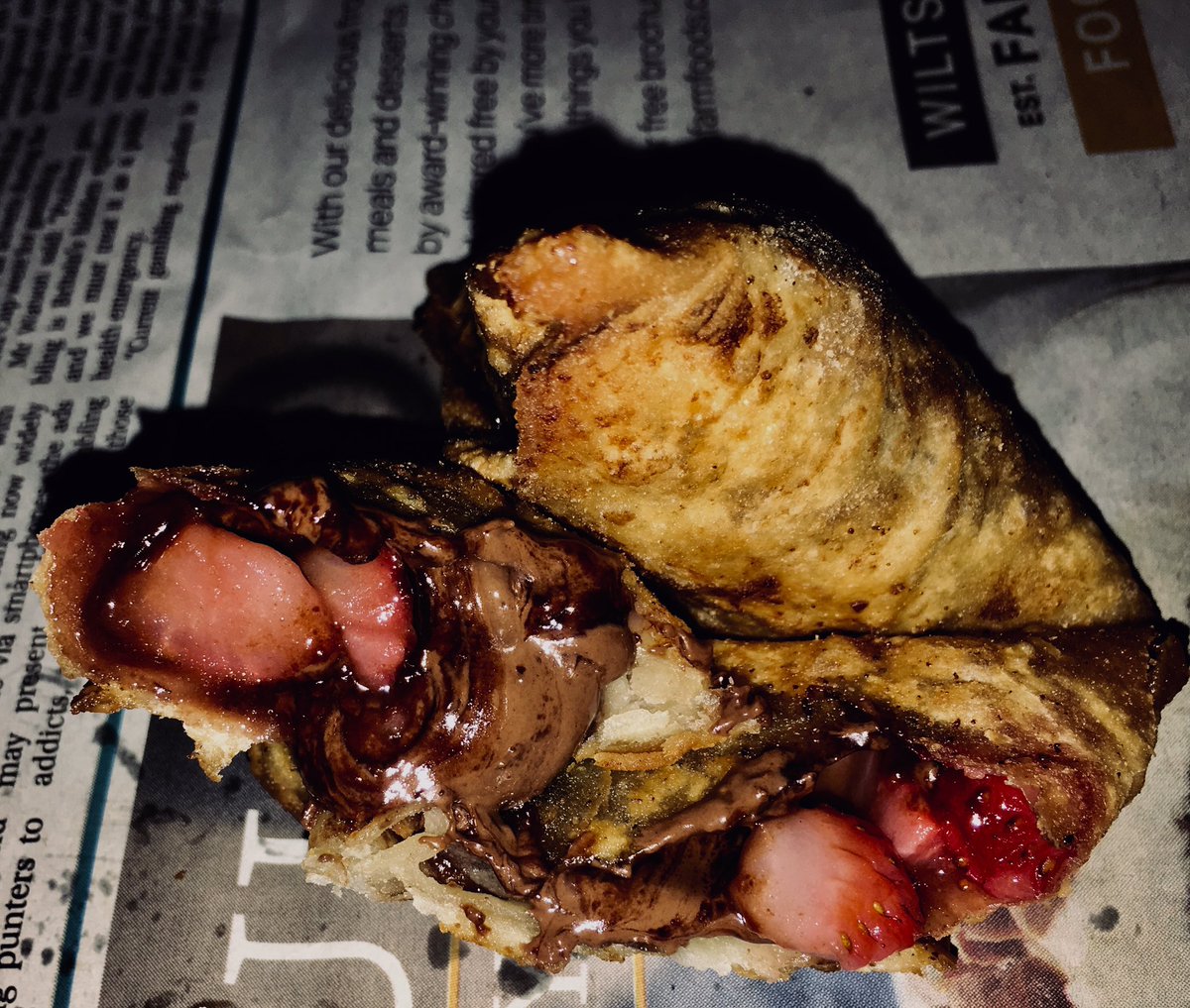 ubader93's tweet image. Changing the game sweet dessert samosa. Anything fried you know is good