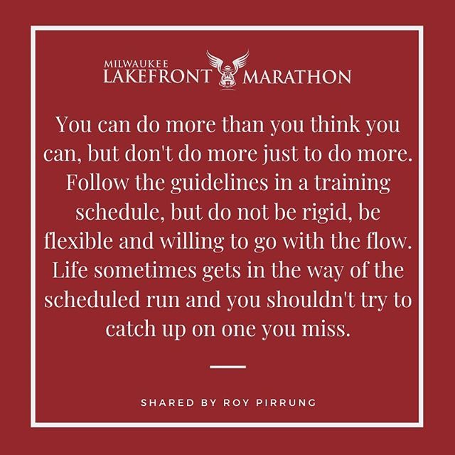 mkelfmarathon's tweet photo. Enjoy the process! Wise words from our #lakefrontmarathon veteran Ambassador Roy Pirrung. https://t.co/ZorRYICm2l