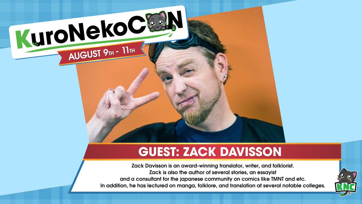 What's that? Guest Announcement Time! 👏

We are pleased to welcome Zack Davisson to KuroNekoCon 2019!

To read his full bio, check out the guests page on our website!
kuronekocon.com/guests/zackdav…