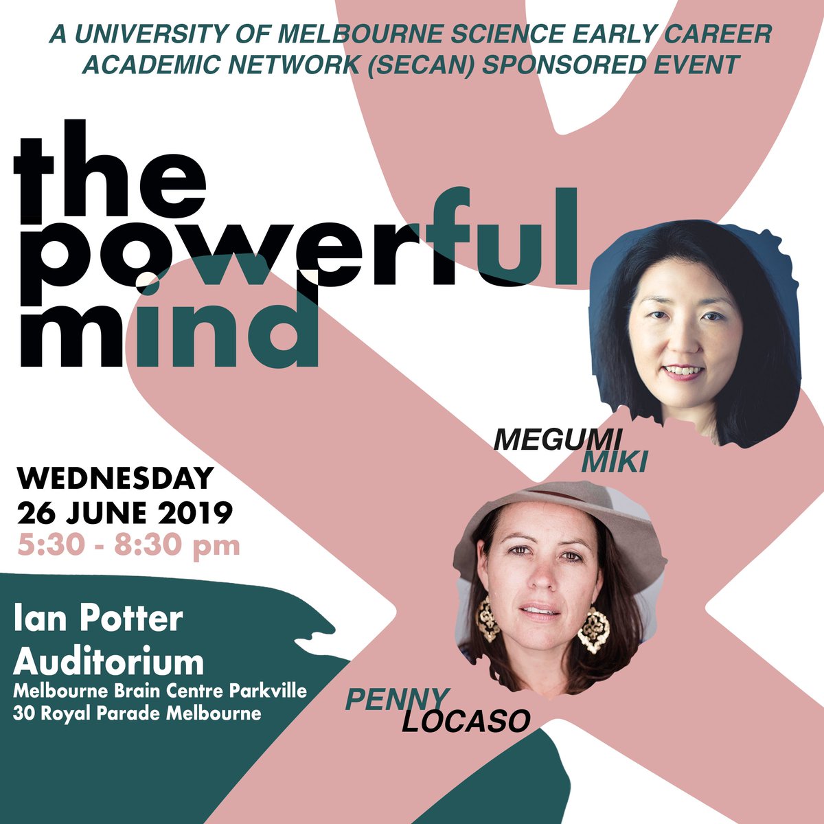 StemCellsAus's tweet photo. 'The Powerful Mind' will explore how we can use our mind to achieve our goals. Hear from @megumimiki1 &amp; Penny Locaso @weRBKindred who will share their stories of pushing boundaries, and provide insight into the role of our mind in personal growth. 
Tix: https://t.co/i354xHRJ9h https://t.co/FKh8cFu6AW
