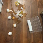 卵をパックごと落とすベタなドジ!権利フリーの資料写真です!