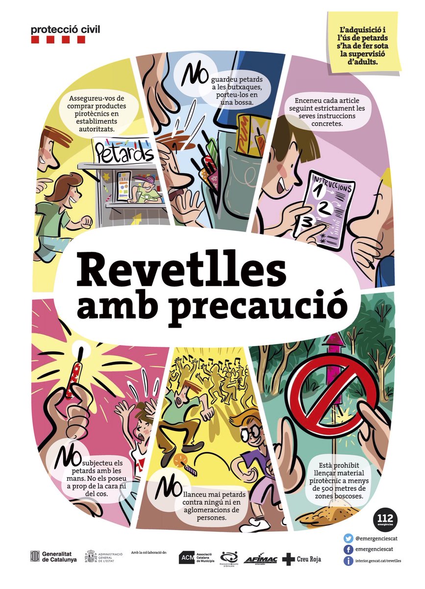 Diables_Borjuts's tweet photo. Disfruteu amb seguretat de la revetlla de Sant Joan. Vigileu amb l’entorn, que hi ha un risc elevat d’incendis #borjuts #diablesborjuts #somborjuts #diablesborgesblanques #revetllasegura #revetlladesantjoan https://t.co/riSF6sAa4K