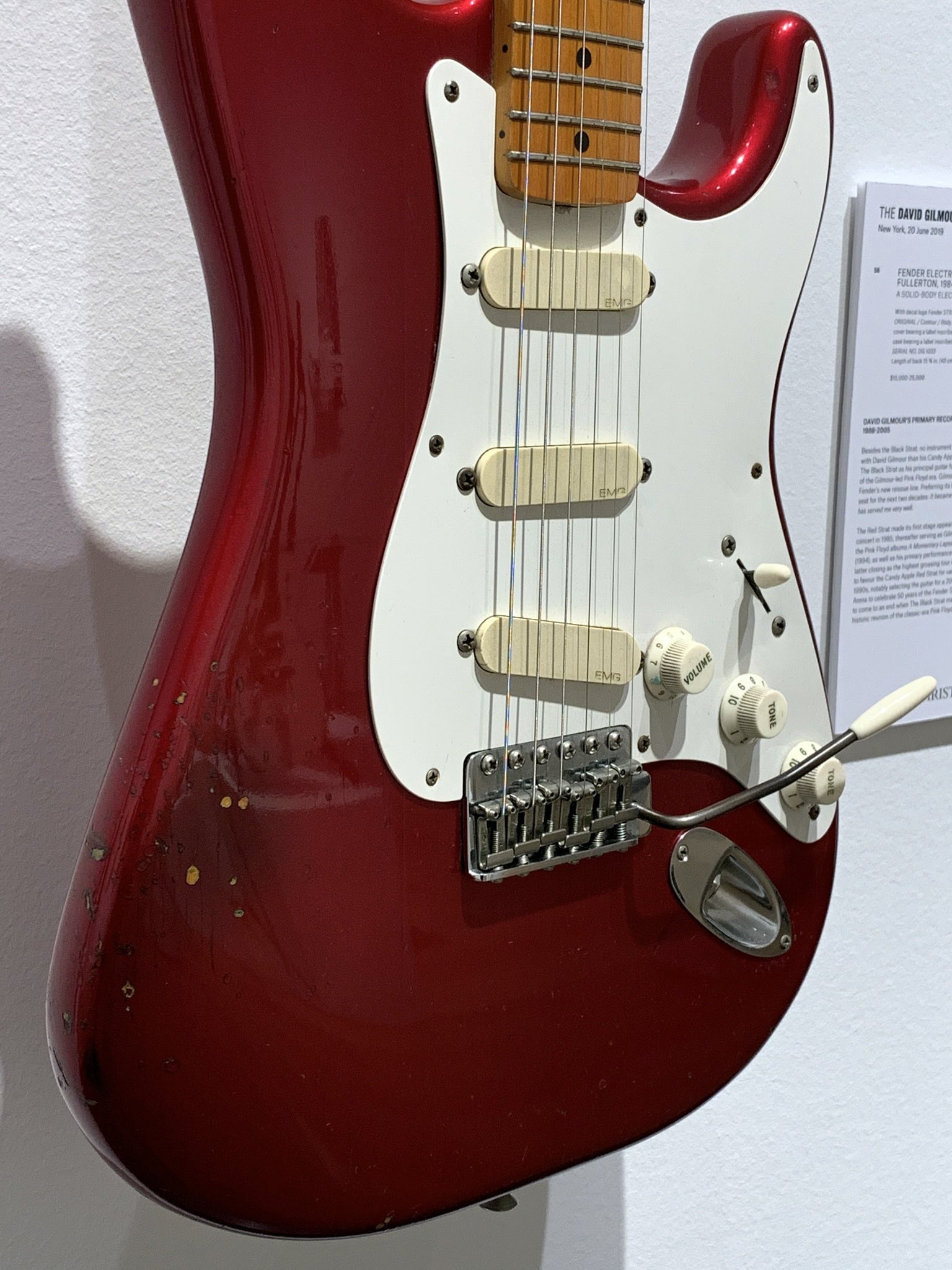 David gilmour on sale red strat