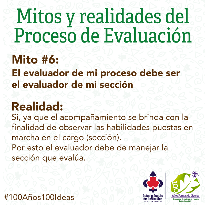 ¡JUNTOS HACIA EL CENTENARIO! 🍃

Estamos en un año de celebración que podría marcar su camino como dirigente ¡Hacia la Insignia de Madera!

#100Años100Ideas #SiempreListos