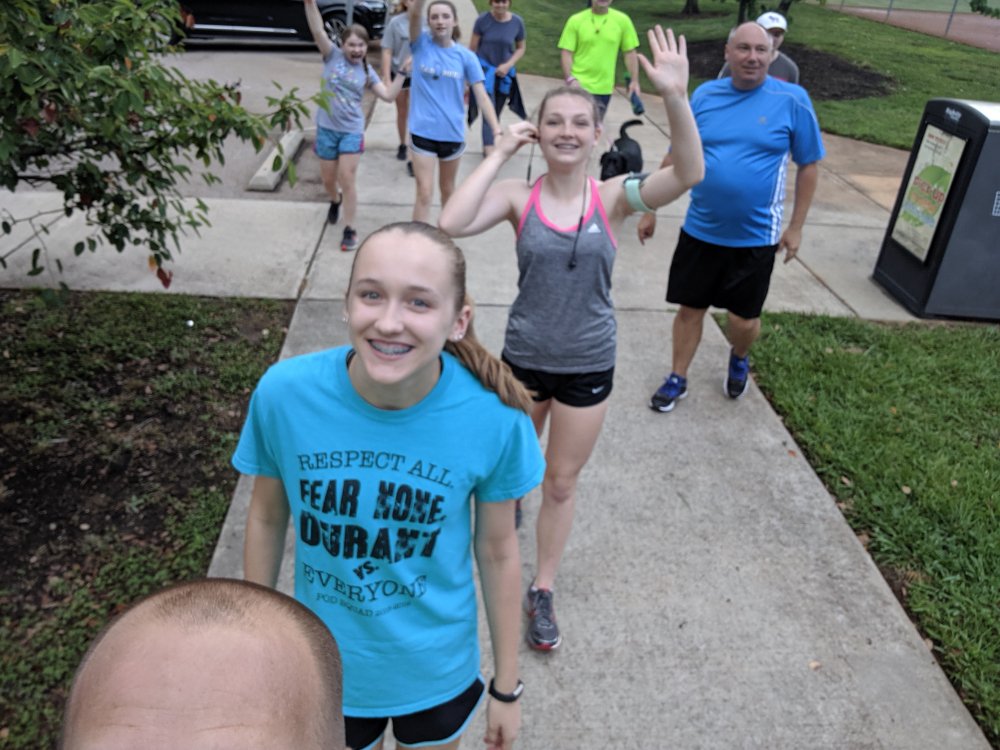 NCFCStorm07's tweet photo. Another Team Storm Run Club!  Even with some rain, these girls were troopers!  Team USA inspired them, I guess!  Super proud of them!! https://t.co/zI92ozyqK7