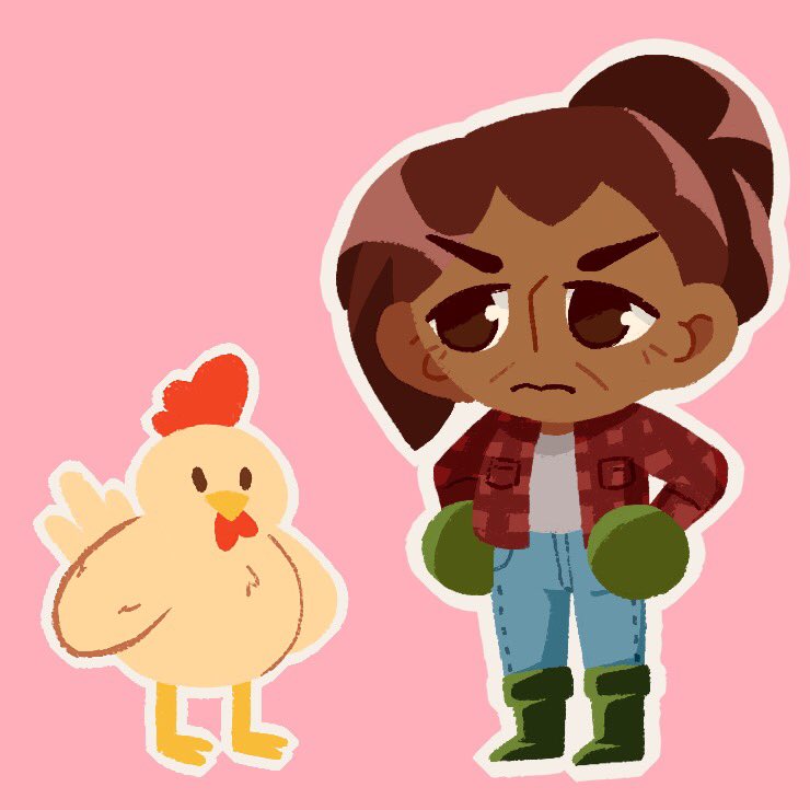 nectareenart's tweet photo. heres some of the work i did for #seedsoflove including BONUS ASSETS!! #chicken #teamsheep https://t.co/s6FMhFqAwO