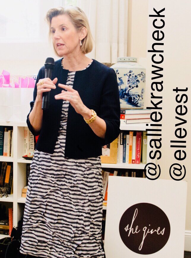 ⁦@SallieKrawcheck⁩ is the one you want when you want to discuss women, power & money. And we are so grateful that she did - for 75 of us @SheGivesBoston. ⁦Sallie walks what she talks - exhibit ad infinitum ⁦⁦@Ellevest⁩.