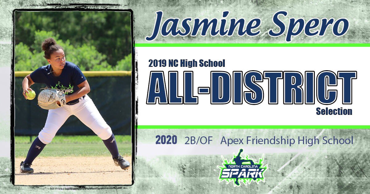 Congrats @Jazzy_Kailyn ! @afhsvsoftball <a href="/NCSparkSoftball/">NC Spark</a>