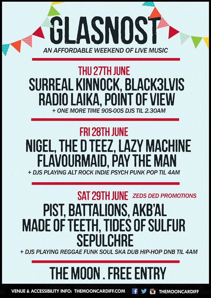 Greetings Twitterverse! Come and rock out with us at our first ever gig at <a href="/TheMoonCardiff/">The Moon Cardiff 🎟️SUPPORT YR LOCAL MUSIC VENUE</a> on 28/06/19!