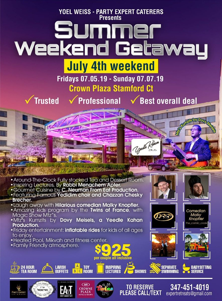 Summer Shabbos getaway coming up with <a href="/YedidimChoir/">Yedidim Choir</a> <a href="/DovyMeisels/">Dovy Meisels</a> <a href="/YeedleKahan/">Yeedle Kahan</a>