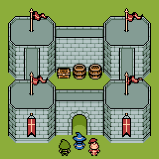 Mattb3rt's tweet photo. super quick mockup using some WIP castle tiles #pixelart https://t.co/os8DRf4vxc