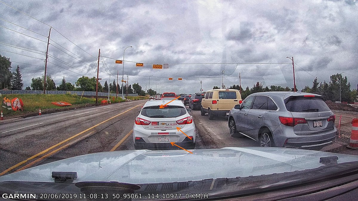 Hey <a href="/cityofcalgary/">City of Calgary</a> , driver of GA15259 was violating section 115.1 of the Alberta Traffic Safety Act today (#distracteddriving) .. rather than me pester <a href="/CalgaryPolice/">Calgary Police</a> to get a ticket issued, how about you make a $287 fine payment to <a href="/VetsFoodBankYYC/">The Veterans Food Bank of Calgary</a>  instead?   #yyc #yyctraffic