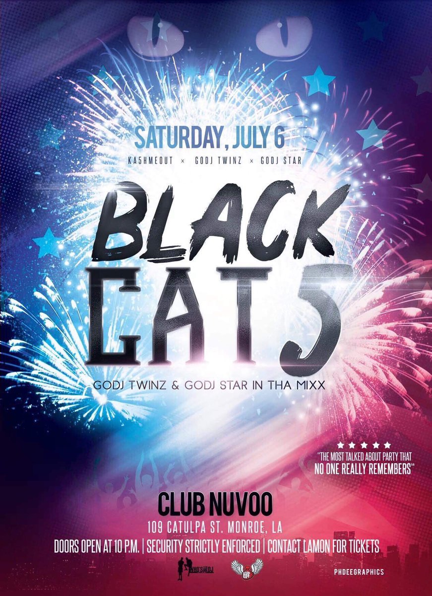 1promoterusa's tweet photo. 🔥#4thOFJULY🧨 #KASHMEOUT #GODJTWINZ #GODJSTAR #NOSLEEP SATURDAY JULY 6th @KingJones_24 @GoDJTwin318 @GoDJtwin2hot @GoDJStar 🔥 #NUVO EARLY ARRIVAL 👣 https://t.co/YFunDW7Ka2