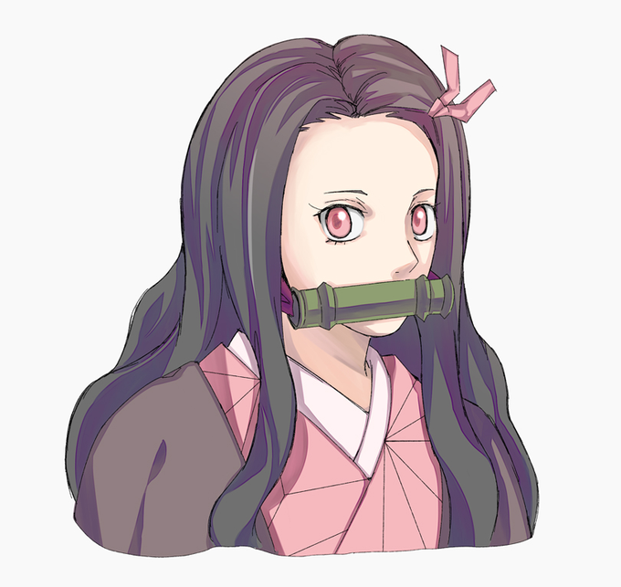 チロノスケさんがTwitterに投稿した竈門禰豆子(鬼滅の刃)のイラスト。