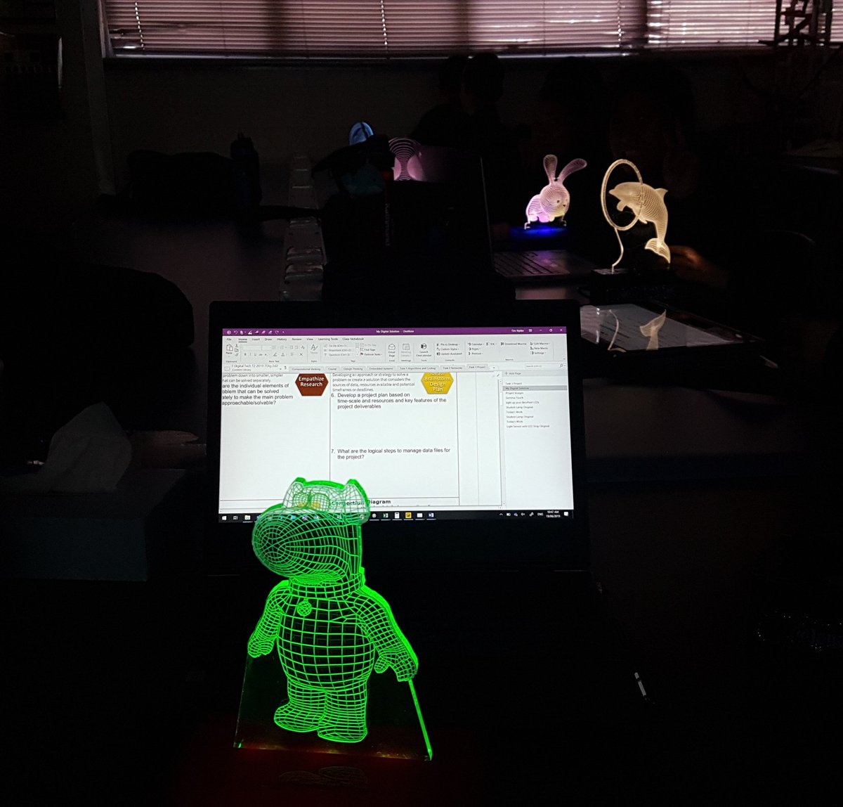 Nykke_IT's tweet image. Look what happens when Yr7 #DigitalTechnologies & Design Technologies join.   #codewithMu #CircuitPython & @adafruit Gemma #edtech #OneNote