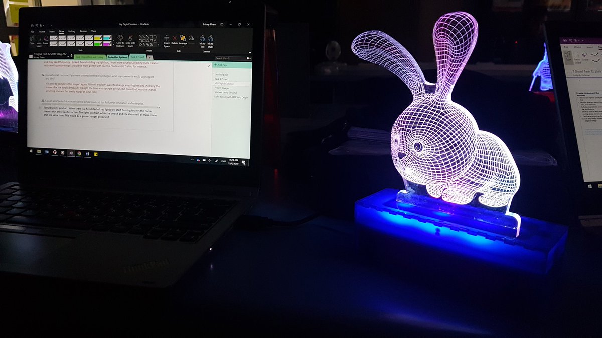 Nykke_IT's tweet image. Look what happens when Yr7 #DigitalTechnologies & Design Technologies join.   #codewithMu #CircuitPython & @adafruit Gemma #edtech #OneNote