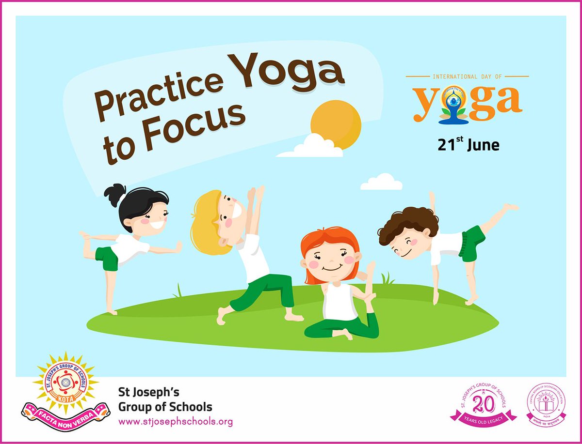 JosephSchools's tweet photo. On this International Yoga Day, pose for your Heart. Celebrate it by attending yoga session near you. 
#PoseForYourHeart #InternationalYogaDay #YogaDay2019 #YogaForAll https://t.co/gkSBDaSrT4