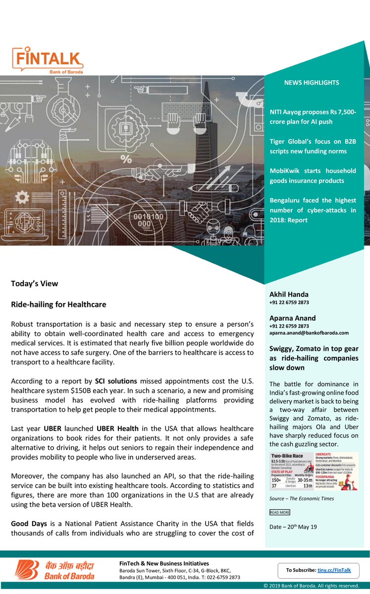bankofbaroda's tweet image. Read more about &apos;Risk Analytics for Insurance Industry&apos;, in today&apos;s &apos;Fintalk&apos;, our daily Fintech newsletter!
Subscribe here to get more such #Fintech updates:
bit.ly/BoB_FinTalk  
#Genpact   #ShiftTechnology   #Hanzo   #CapeAnalytics  #Force