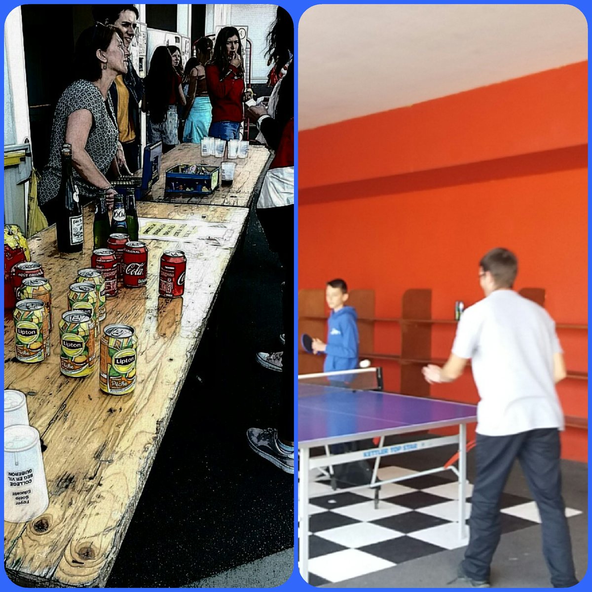 cdibegervil's tweet photo. Fête du collège : un beau moment de partage, d'échange et de présentation des travaux, des voyages...chorale sous le soleil ! Un repas partagé (Merci au cuisinier!). Agents et parents au ping-pong.. #bienvivreaucollege #collegebegervil https://t.co/F6UkHPzYOz