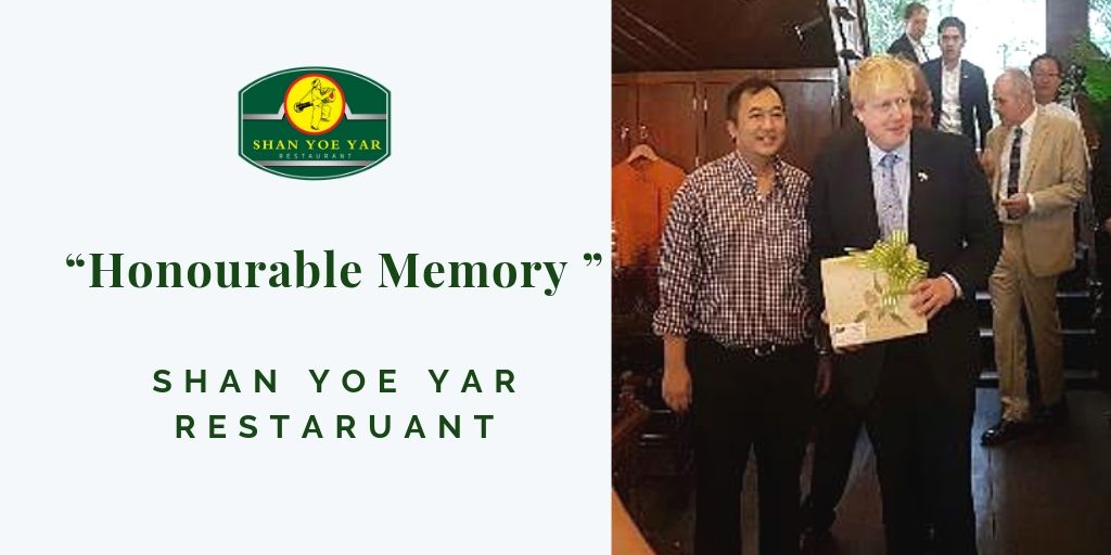 YoeShan's tweet photo. Image for honourable memory at our restaurant.
#UK Foreign secretary
#myanmar
#shanyoeyar
#memory https://t.co/ZCqlCSttY4