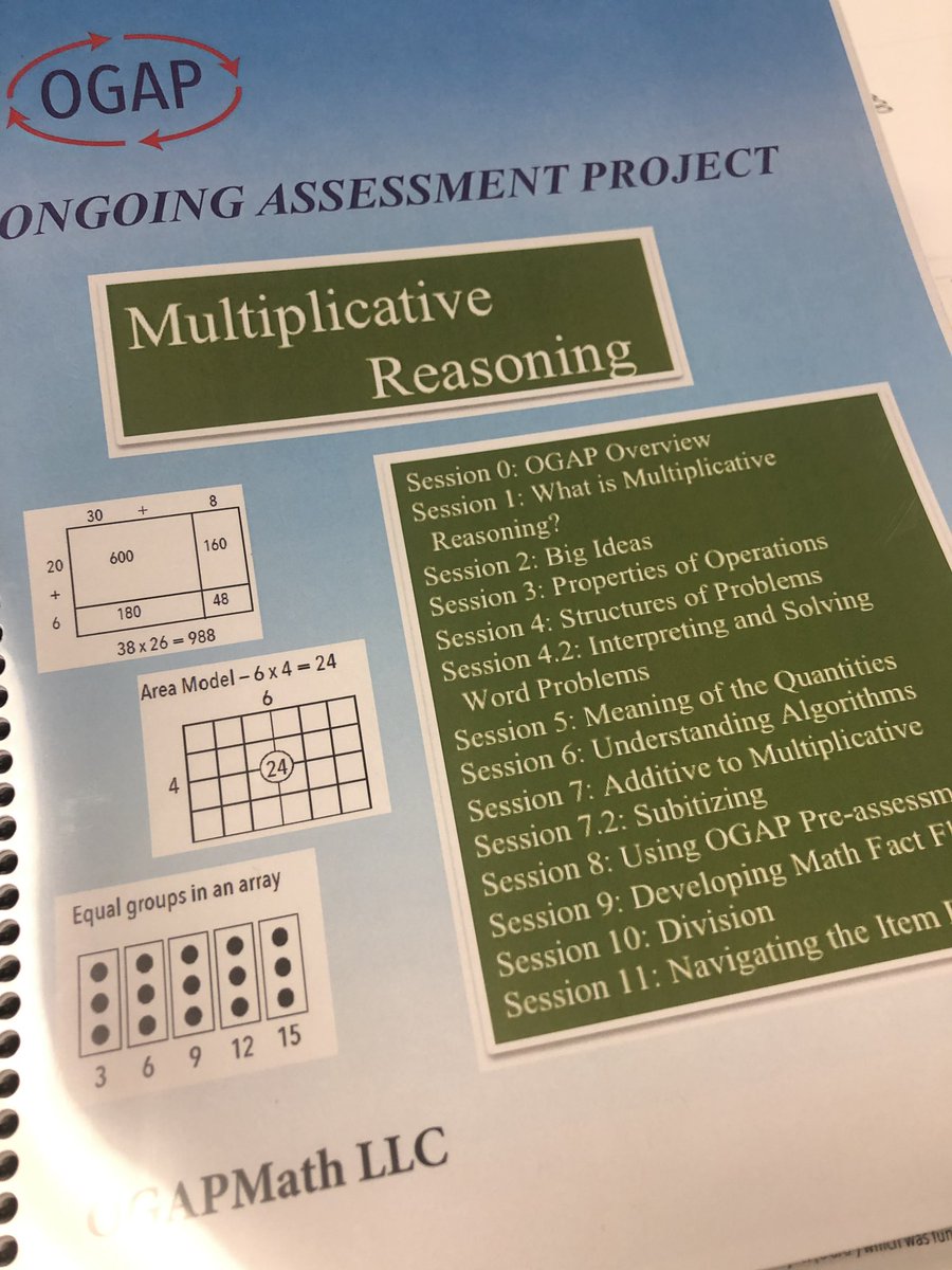 LFMaree's tweet photo. Ongoing Assessment Project (OGAP) has been absolutely amazing! Bob and      Graylon did a fantastic job presenting the last 4 days. I can’t wait to share multiplicative reasoning with the teachers at my school! #OGAP #ThisisCCSD #LearnCCSD https://t.co/L4JxVyYeGj