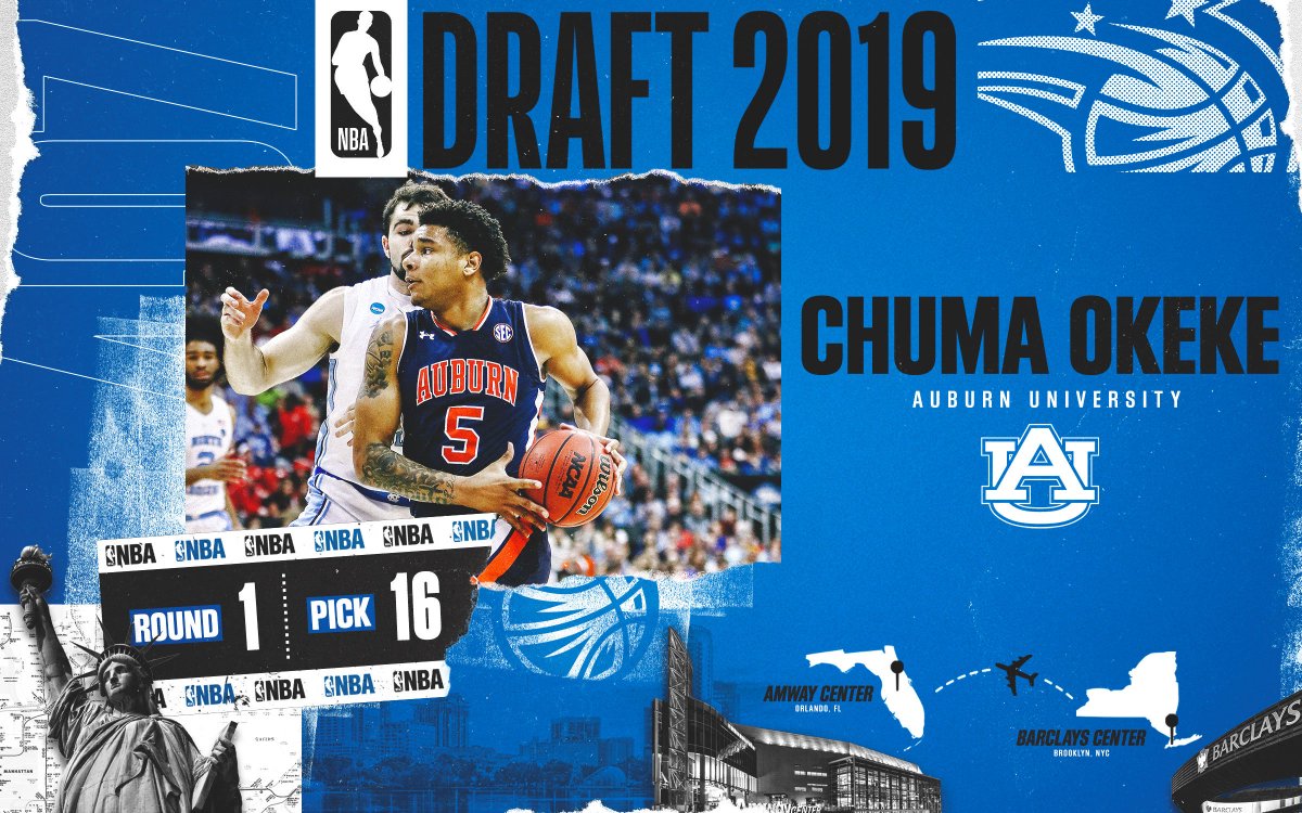 With the 16th pick, the Orlando Magic select <a href="/chuma_okeke/">chuma okeke</a>!