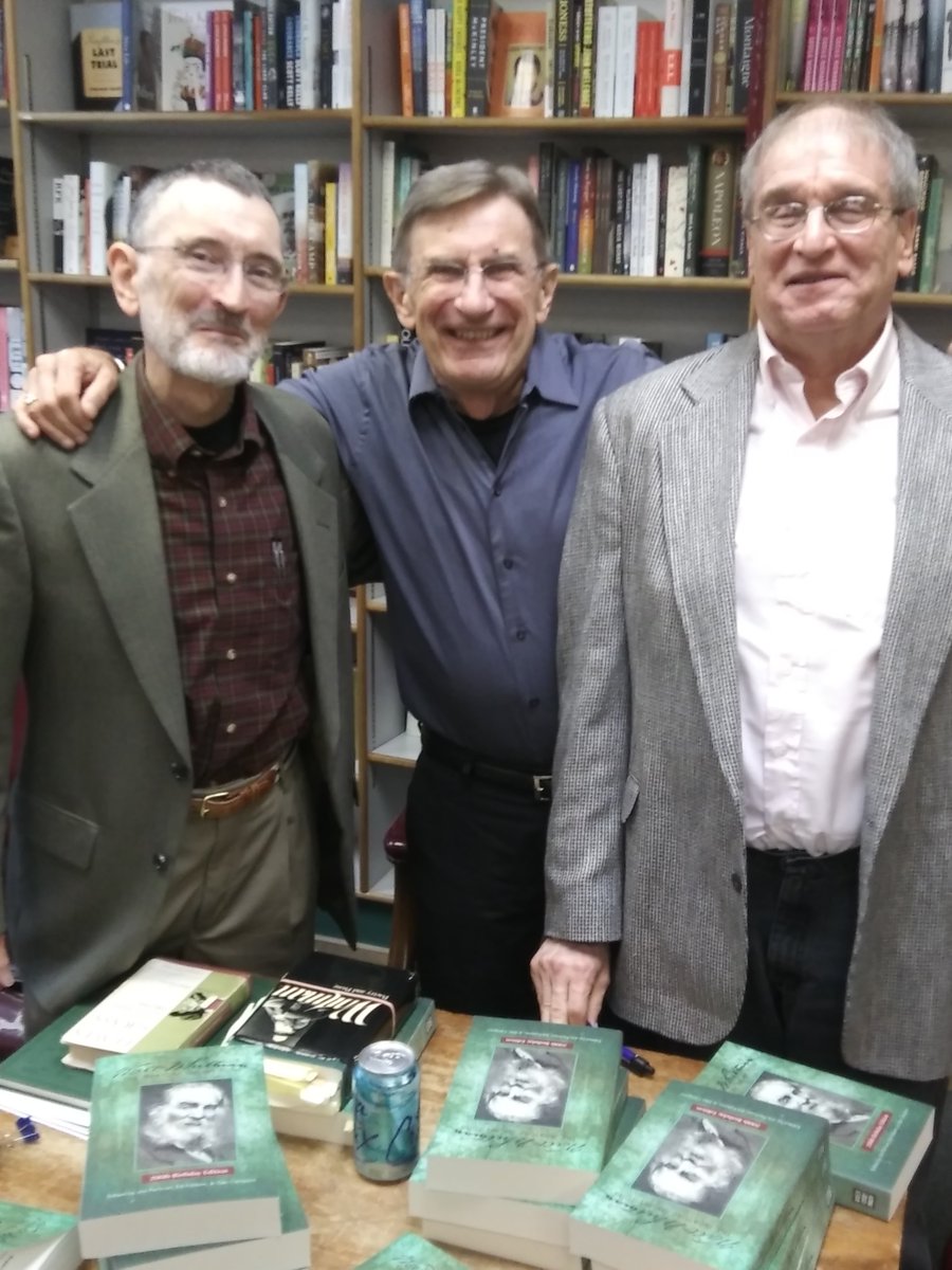 WaltWhitmanQR's tweet photo. An amazing evening at @Prairie_Lights with the editors of the new edition of WW Measure of his Song! Pick up a copy from your local independent bookseller. #Whitmanat200 #Whitmanbicentennial https://t.co/8loNw2HpZi