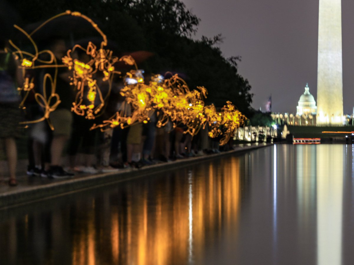 dcitty's tweet photo. Runners congregate along the Reflecting Pool for the annual sunset run for #refugees in DC #WorldRefugeeDay @nbcwashington #rundc #werundc #fitdc #run @ap https://t.co/soYrxoTPbl