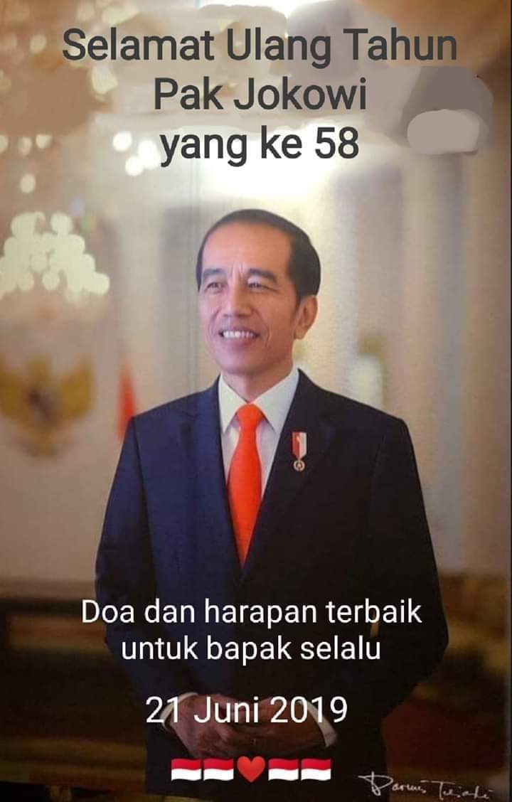 Happy Birthday Bapak Presiden Joko Widodo.. TUHAN kiranya memberkati selalu.. 