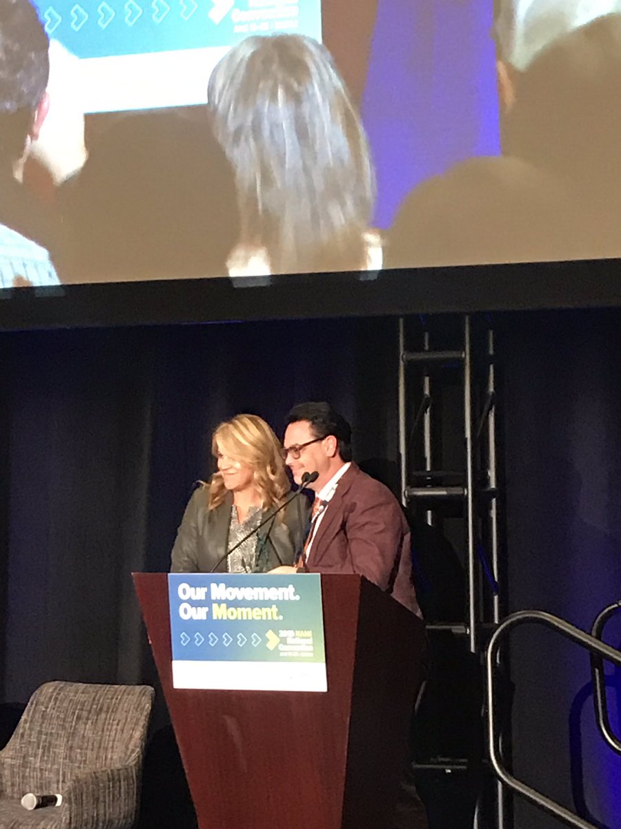 NAMINEWYORK's tweet photo. A big congratulations to our #MentalHealth Champion @mauroranallo on receiving the @NAMICommunicate Lionel Aldridge Award. #StigmaSmasher #EveryFightNeedsAVoice #MamaMia #NAMICON2019 #NAMICON19 #HopeStartsWithYou https://t.co/pyat0fga65