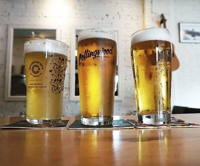 Reposted from @hnkim3 -  Cheers for Thursday at @thegrapefruitmooon 🍻
@collectivebrew
@thecollingwoodbrewery
@beausallnatural
.
#toronto #craftbeer  #torontobar #localbar #beer bit.ly/2L3qDDq