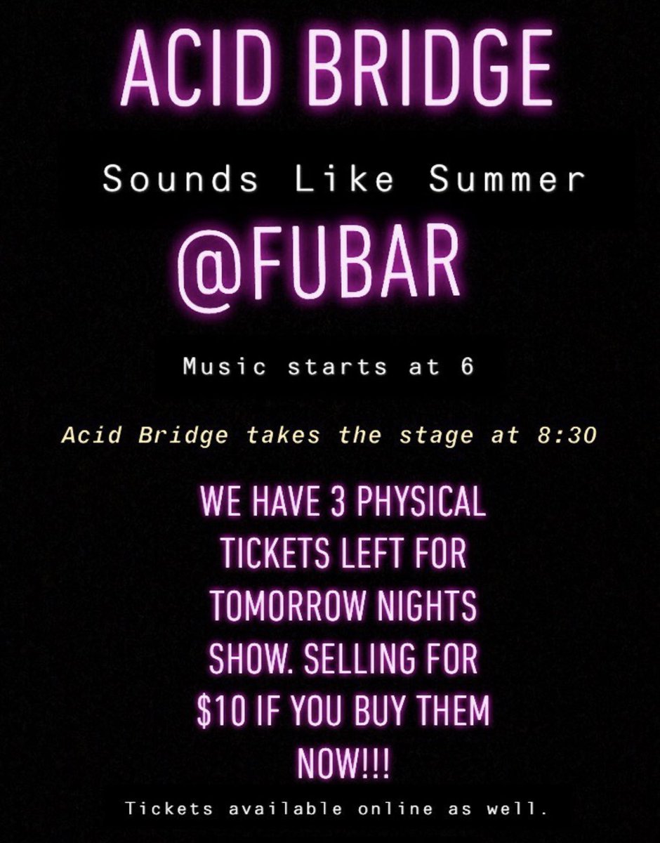 AcidBridge tweet picture