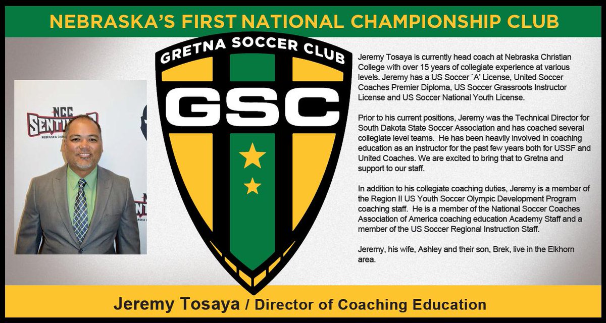 GretnaEliteAcad's tweet photo. We are delighted to welcome Jeremy Tosaya to the club as the Director of Coaching Education.
Please join us in welcoming Jeremy to GSC!
#GSCWay #GSCVision https://t.co/IFUsRZkBMx