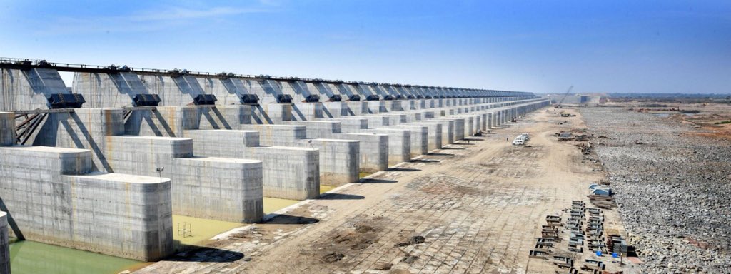 Telangana’s ‘Engineering marvel’ #KaleshwaramProject built at a cost of Rs. 80,000 crores and will irrigate 37 lakh acres in the 20 districts of the state. With 20 lifts and 19 pumphouses, the project consists of 20 reservoirs. Isn’t it mighty! @KTRTRS @trsharish