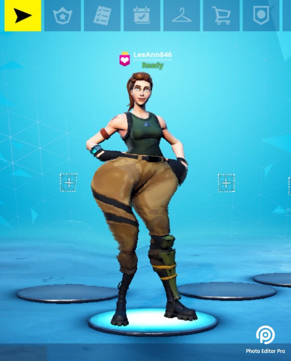 LarrayfanG's tweet image. Who says you cant be thiqq in fortnite too? 🍑