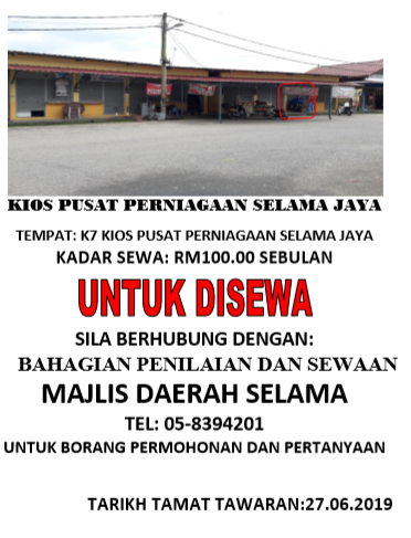 mdselama's tweet photo. IKLAN SEWAAN
-------------------
Tarikh Tamat Tawaran: 27 Jun 2019

https://t.co/EitMzZD573 https://t.co/SU2QuRoNQf