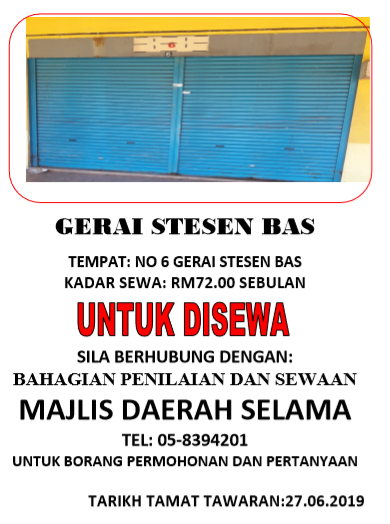 mdselama's tweet photo. IKLAN SEWAAN
-------------------
Tarikh Tamat Tawaran: 27 Jun 2019

https://t.co/EitMzZD573 https://t.co/SU2QuRoNQf