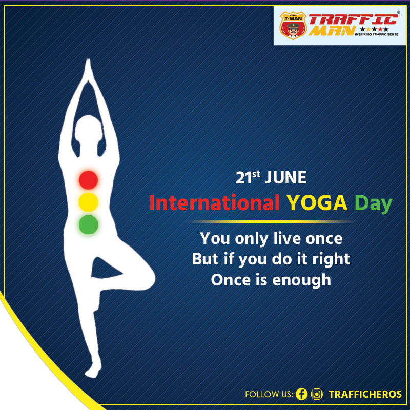TRAFFICHEROS's tweet photo. Yoga is good for your body. To obey traffic rules is good for everybody. #HappyInternationalYogaDay 
.
.
.
#YogaDay #InternationalYogaDay #Yoga #Tman https://t.co/aKRnbtcw8v