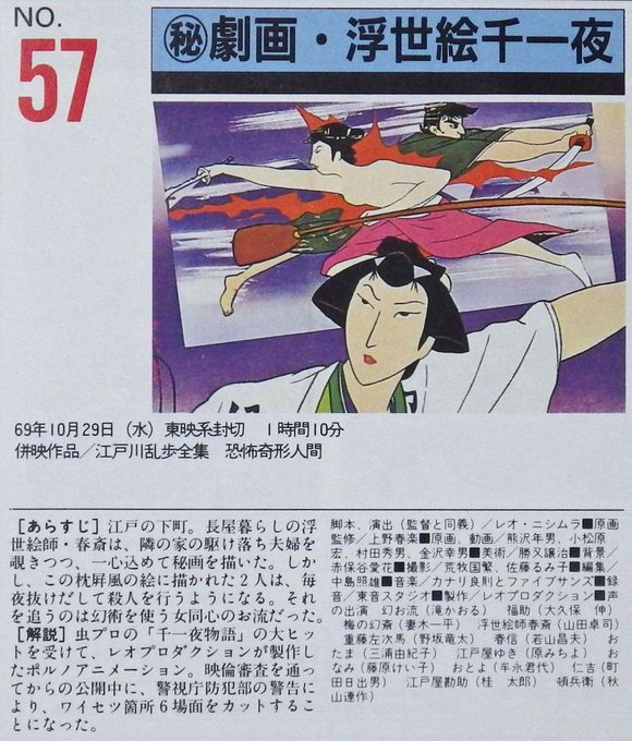 谷岡ヤスジ原作の幻の劇場版ポルノアニメ『ヤスジのポルノラマ やっちまえ!!』が東京で47年ぶりの再上映!! 見に行った人達の感想まとめ(ネタバレ含) (7ページ目) Togetter 谷岡ヤスジ原作の幻の劇場版ポルノアニメ『ヤスジのポルノラマ やっちまえ!!』が東京で47年ぶりの再上映!! 見に行った人達の感想まとめ(ネタバレ含) (7ページ目) Togetter