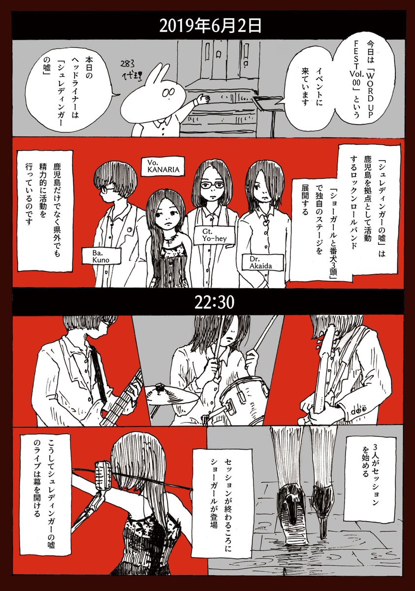 漫画における283的ラフと清書 