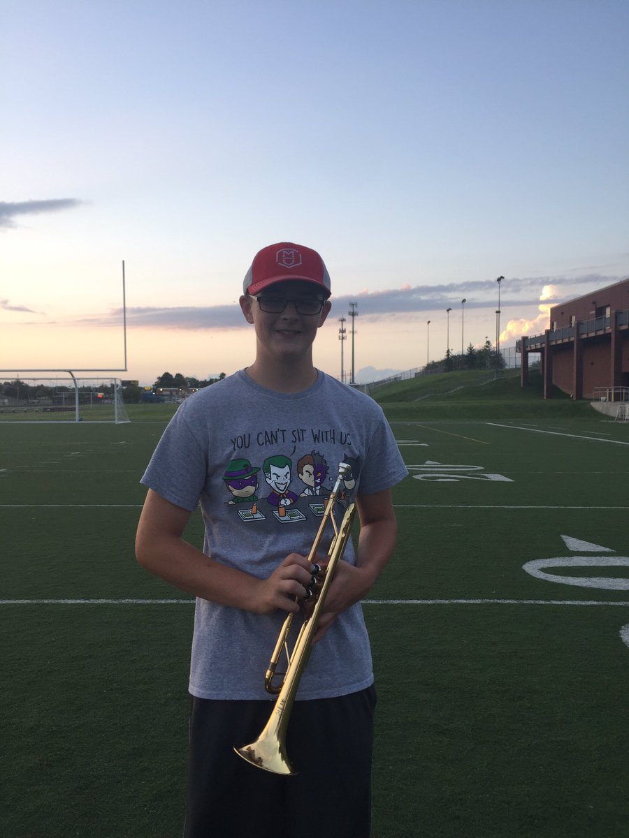 LTrompetas's tweet photo. Meet the 2019 trumpet section part one: Meet Cooper! A fun fact about him is that he likes the Chicago Cubs🐻 https://t.co/pNMCooFTKx