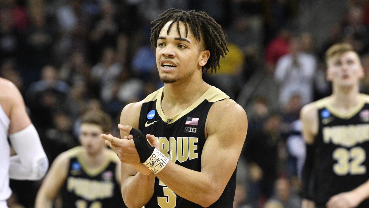 NBCSBoston's tweet photo. Celtics select guard Carsen Edwards out of Purdue with the 33rd pick: https://t.co/mjKGEoVJFD https://t.co/IQvDXY5gr7