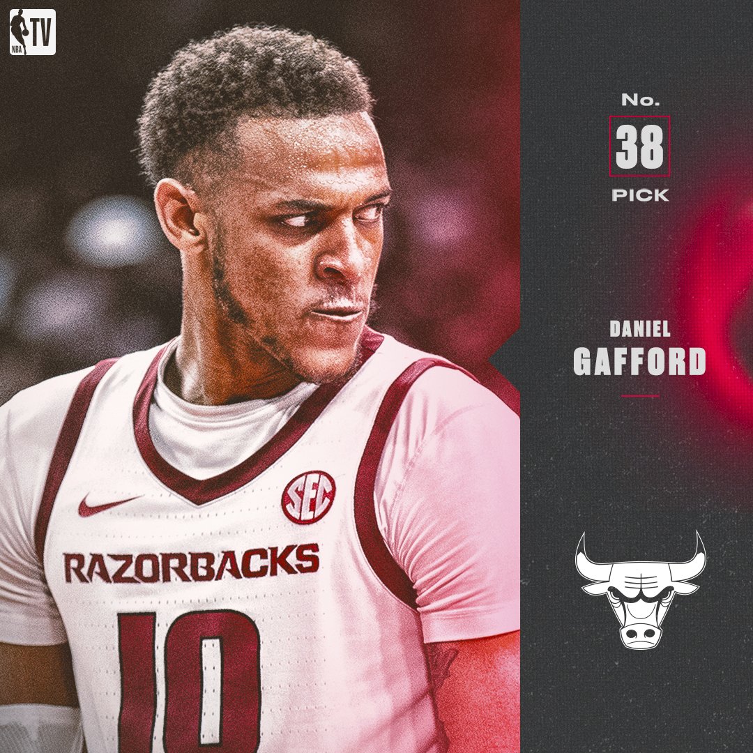 The chicagobulls select Daniel Gafford with the No. 38 pick in the 2019 ...