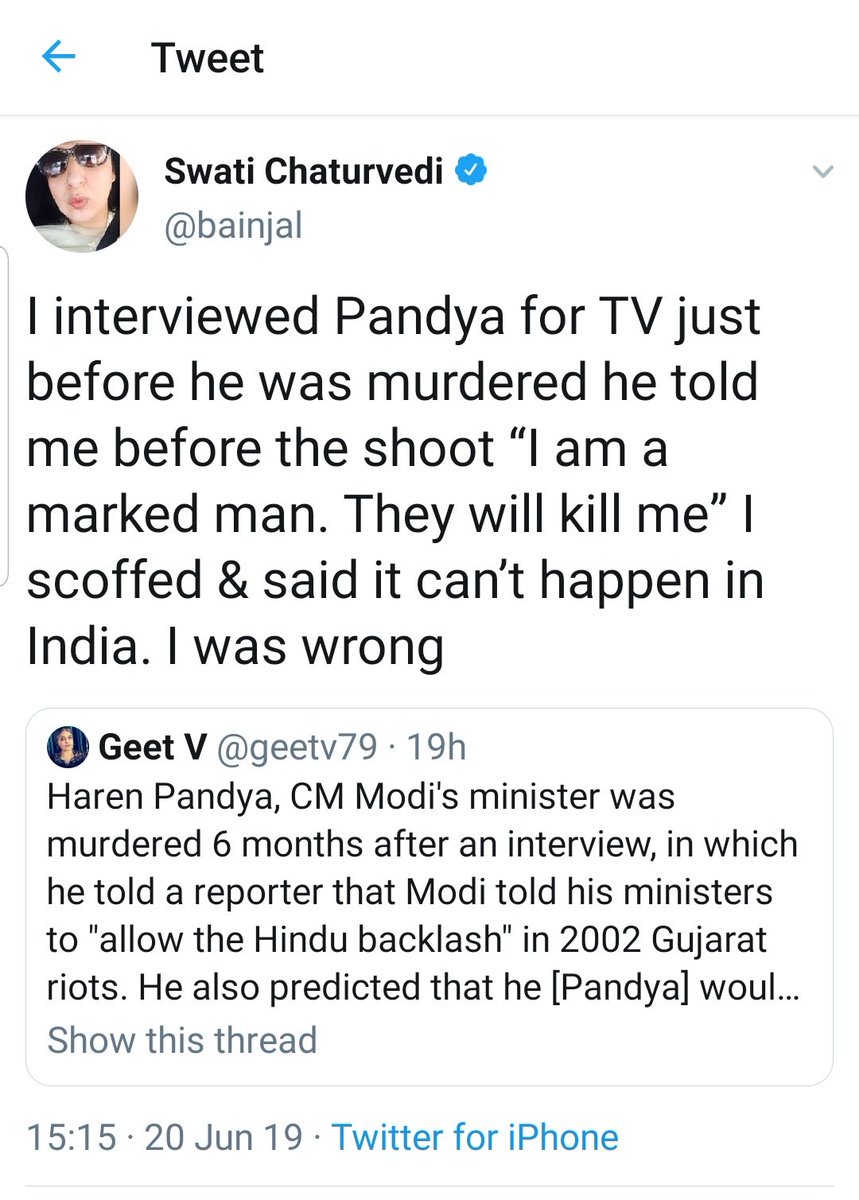 Subytweets's tweet photo. 180 Custodial/Encounter/Brutality deaths during Modi/Shah Gujarat rule. Not a single cop ever got punished.The last living witness who can nail both Modi/Shah is hounded &amp; silenced. No TV channel outrage. @sanjivbhatt is a man who fought for us.We shud fight2 #ReleaseSanjivBhatt https://t.co/BxzUvWB222