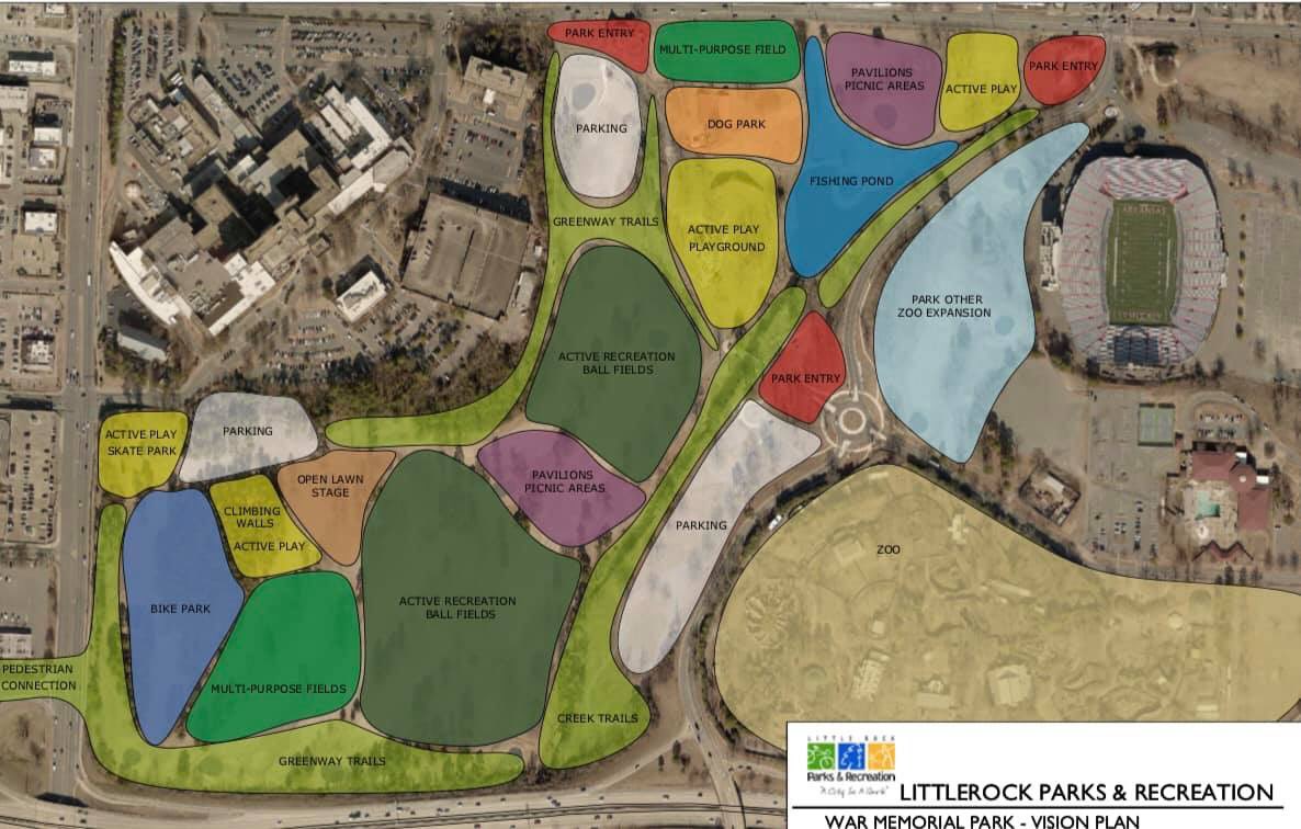 SusanAltrui's tweet photo. Click the link below to let your voice be heard in how @CityLittleRock #reimagines War Memorial Park & Hindman! #ItsTime
#❤️LRParks #❤️LRZoo #UniteLR
https://t.co/WWLuVbkcax https://t.co/uYjZQCyRNW