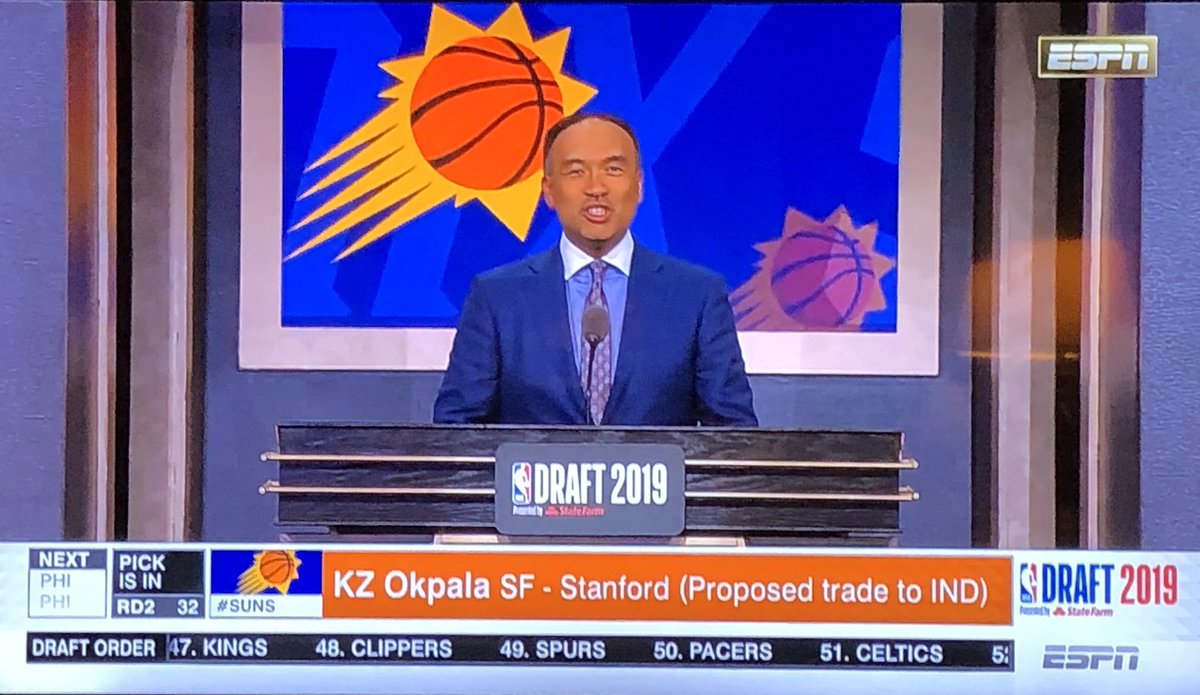 Congrats to 2017 EHS Grad, KZ Okpala, of Stanford University for being drafted in the 2nd round (32nd overall) in the 2019 NBA draft, pick was then traded to the Miami Heat!
