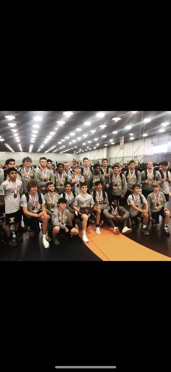 Team Mo took 8th in Greco at junior national duals today