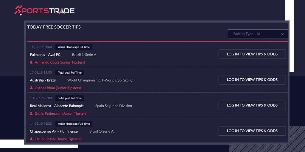 SportstradeI's tweet image. #freesoccertips #todaysoccertips
👋 Come To Redeem Today&apos;s Free Soccer Tips. 
 
👉 Click On This Link For More Info: sportstrade.io/today-soccer-f…
 #sportstrade #BettingTips #sportsbetting #soccerbetting