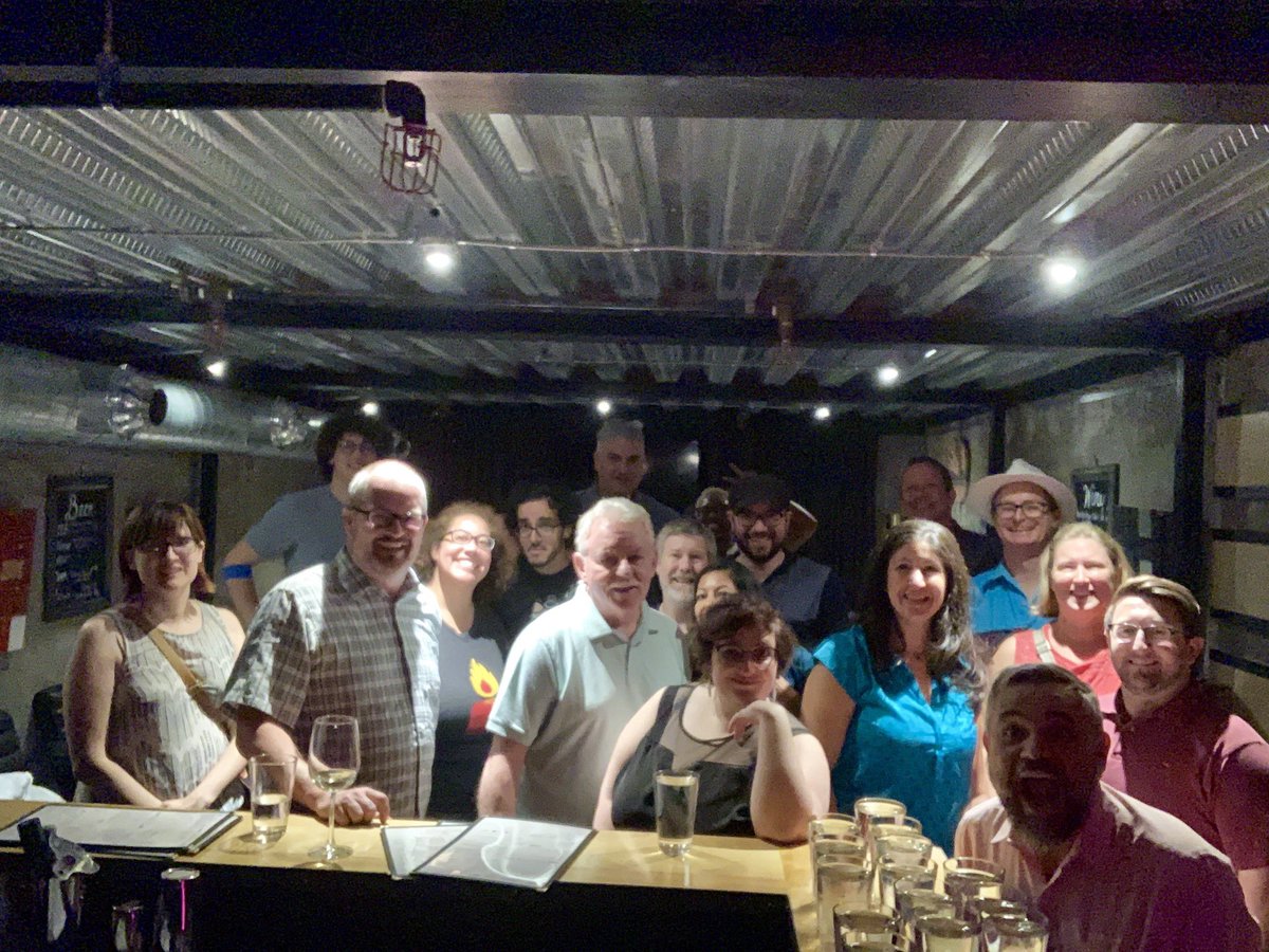 PHXPodcastClub's tweet photo. HUGE thanks to the 22 podcasters, podcast-enablers, and the podcast curious who came to our monthly social event tonight! Great conversations and questions. Let’s keep it going! #phxpodcast https://t.co/yUoyG9Dx8L
