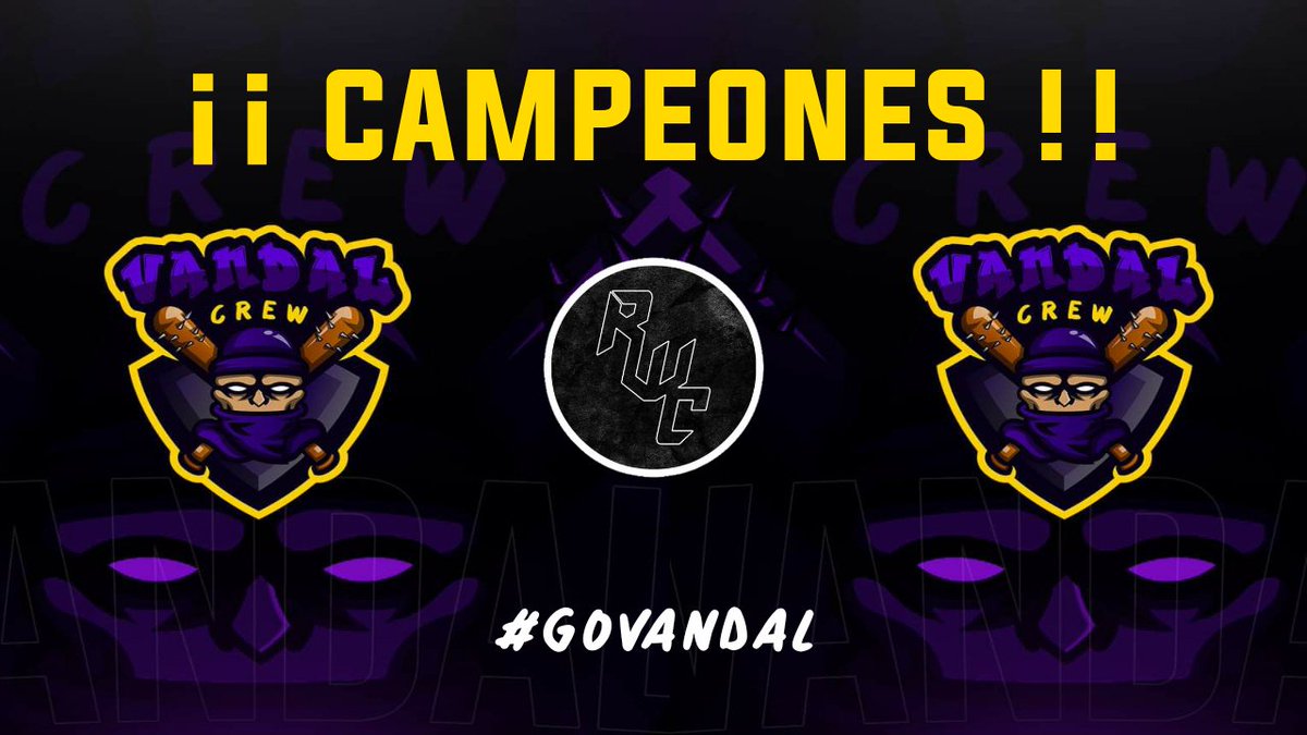 | #CAMPEONES |

Tras una buena actuación de nuestros vándalos logramos llevarnos el título de la @RWC_01 tras imponernos por 3 a 1 ante <a href="/StrangesGG/">Stranges</a> !!

Logrando sumar nuestro 7mo título en nuestra corta trayectoria 💪

#GoVandal ❤